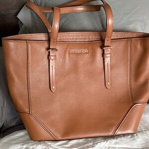 Michael Kors Brown Leather Shoulder Bag